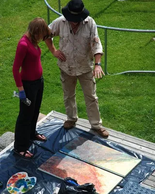 Plein-air camp in Sintautai, Lithuania, 2012, photo 7