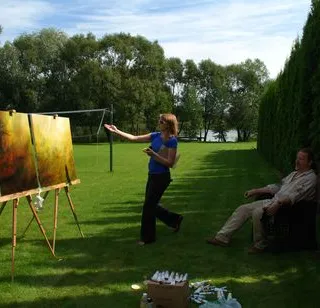 Plein-air camp in Sintautai, Lithuania, 2012, photo 9