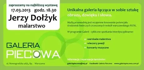 Zaproszenie na wernisaż „Powrót” w Galerii Piecowej
